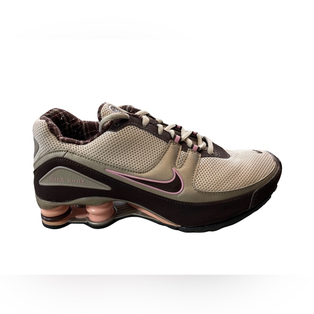 EUC Nike Shox Turbo V+ Running Shoes Youth 5.5 Fits Womens 7 Pink Brown